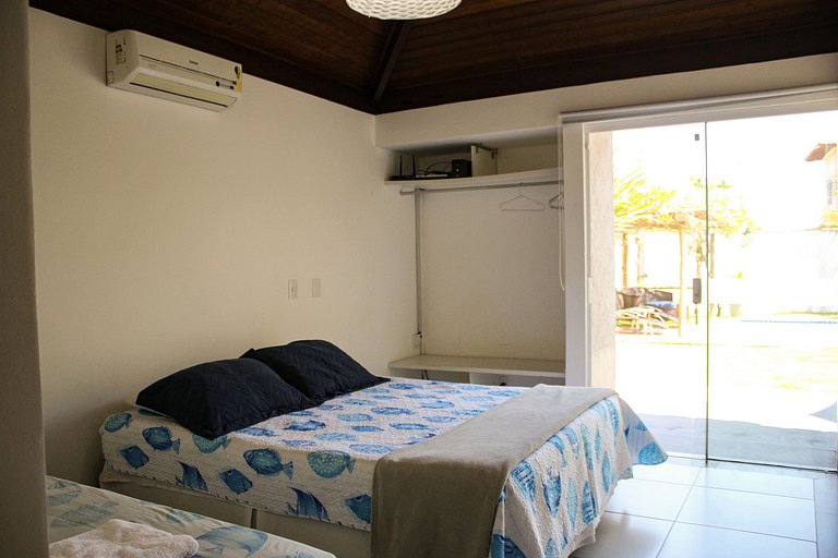 30 Metros da Praia!Casa independente c/ Piscina - BZ04