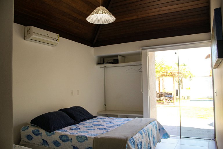 30 Metros da Praia!Casa independente c/ Piscina - BZ04