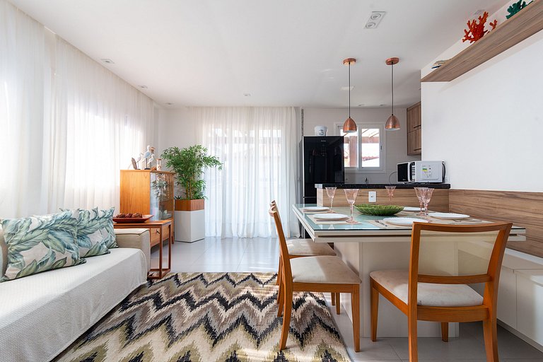 Bz02 Modern house 250m from the beach in Geribá