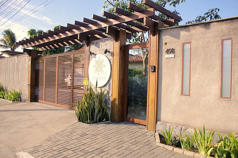 Bz02 Casa Moderna a 250 m de la playa en Geribá