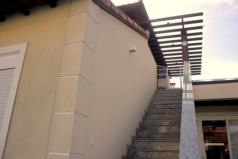 Bz02 Casa moderna a 400 metros de la playa en Geribá