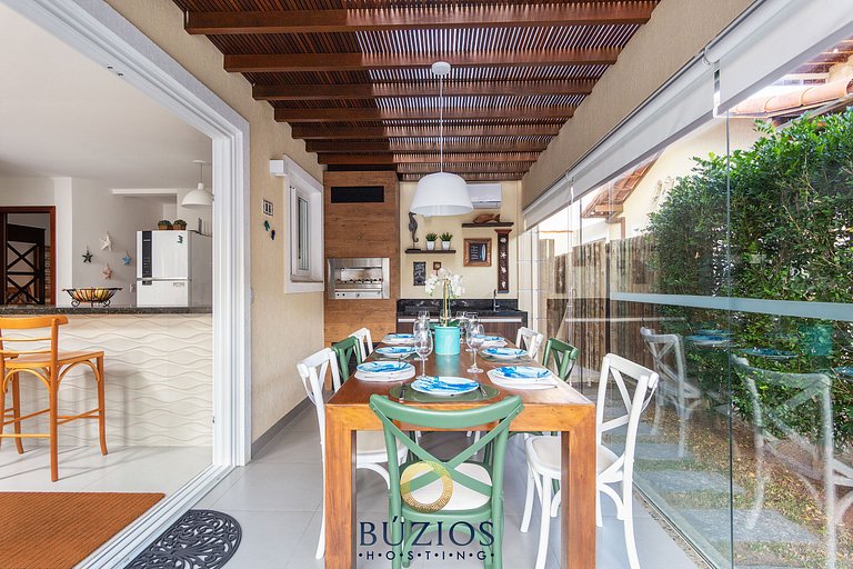 Bz30 Geribá! 400m da praia, c/ área gourmet