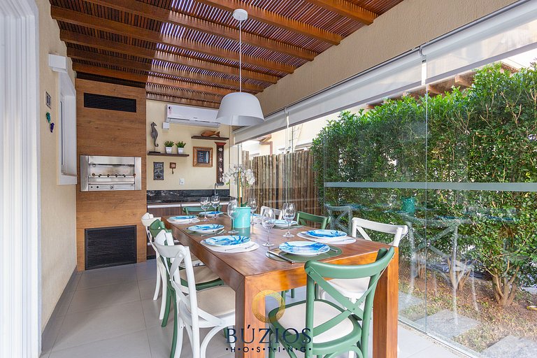 Bz30 Geribá!250m da praia, c/ área gourmet