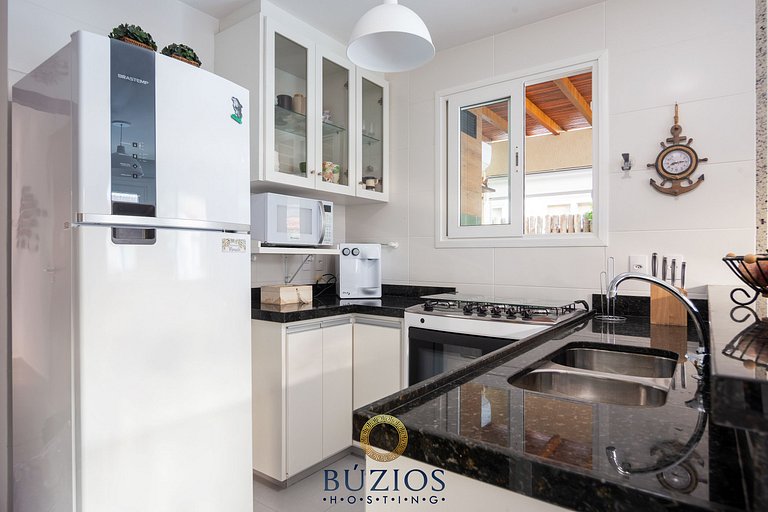 Bz30 Geribá! 400m da praia, c/ área gourmet