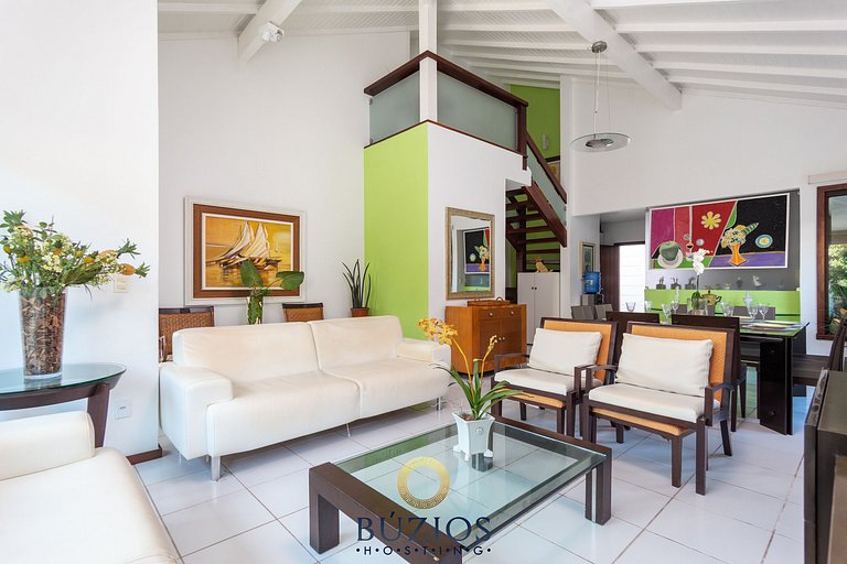 Bz08 200m da praia com Área Gourmet Geribá