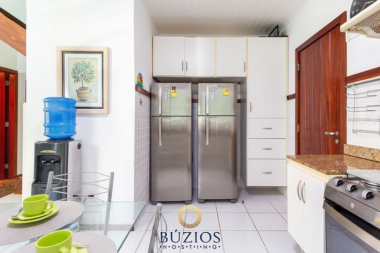 Bz08 350m da praia com Área Gourmet Geribá