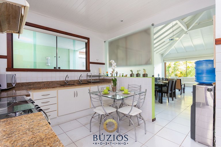 Bz08 200m da praia com Área Gourmet Geribá