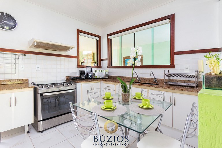 Bz08 200m da praia com Área Gourmet Geribá
