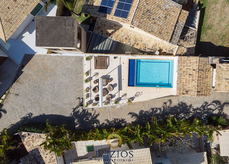 Bz08 350m da praia com Área Gourmet Geribá