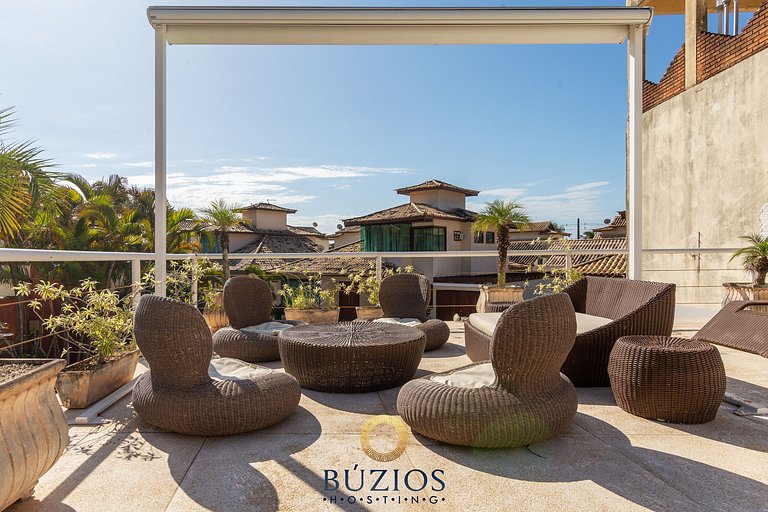 Bz08 350m da praia com Área Gourmet Geribá