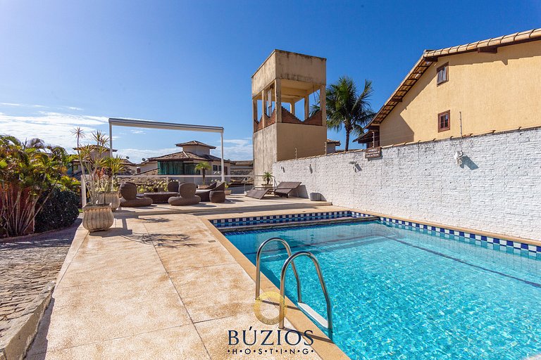 Bz08 350m da praia com Área Gourmet Geribá