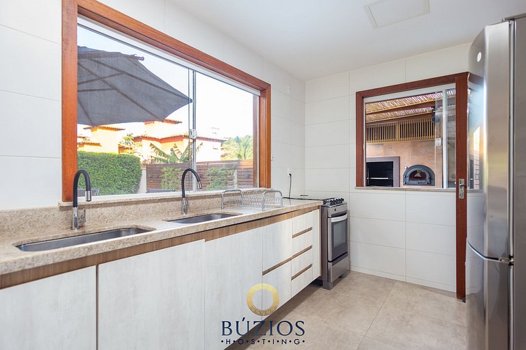 Bz01 Casa com piscina privativa 150m da praia