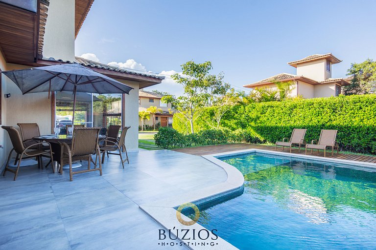 Bz01 Casa com piscina privativa 150m da praia
