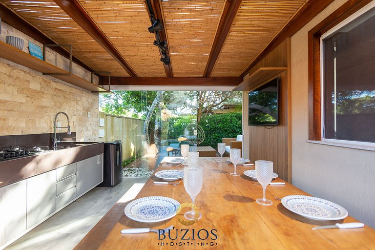 Bz01 Casa com piscina privativa 150m da praia