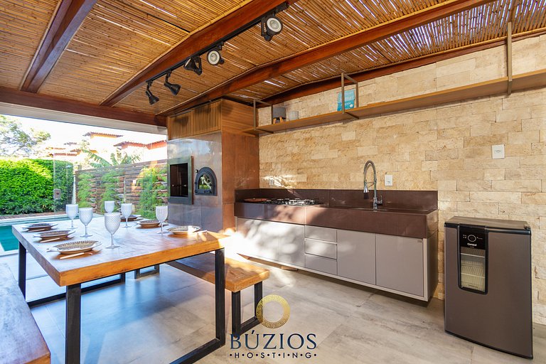 Bz01 Casa com piscina privativa 150m da praia