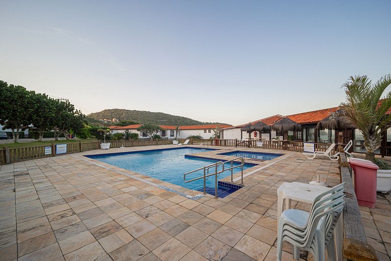 Cond Búzios Resort Pé na areia! Casa 3 suítes. BZ60