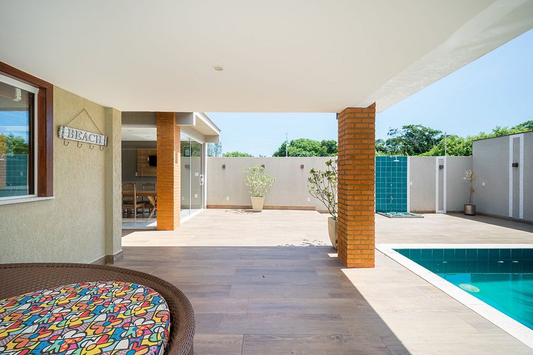 Bz67 Casa 150m da praia c/ piscina e sauna priv.