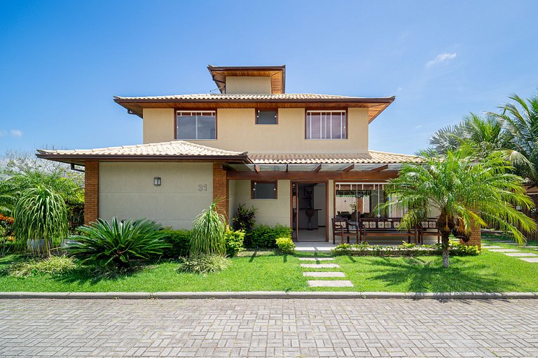 Bz67 Casa 150m da praia c/ piscina e sauna priv.