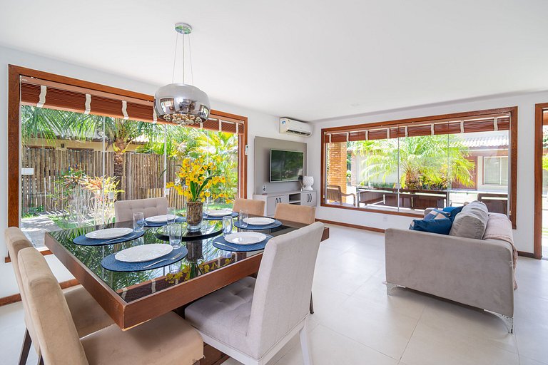 Bz67 Casa 150m da praia c/ piscina e sauna priv.