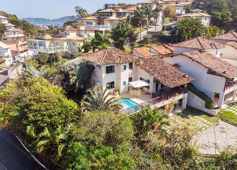 Bz73 Geribá! Casa c/ piscina privativa 5 Suítes!