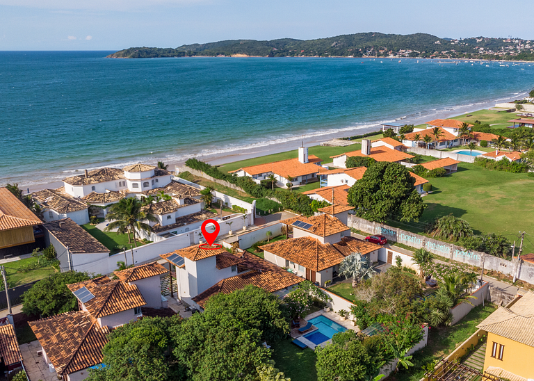 40metros da Praia!Linda casa c/ piscina privativa! BZ26