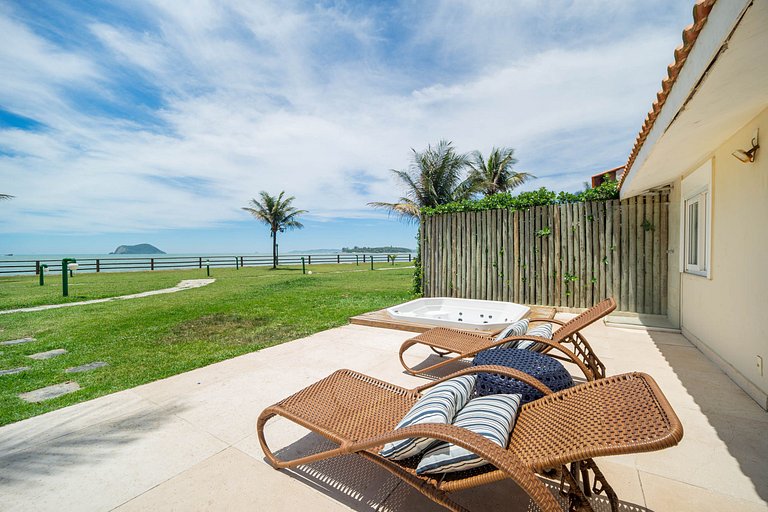 Bz77 Pé na areia! Casa com 4 suítes