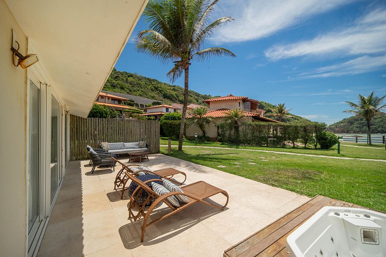 Bz77 Pé na areia! Casa com 4 suítes