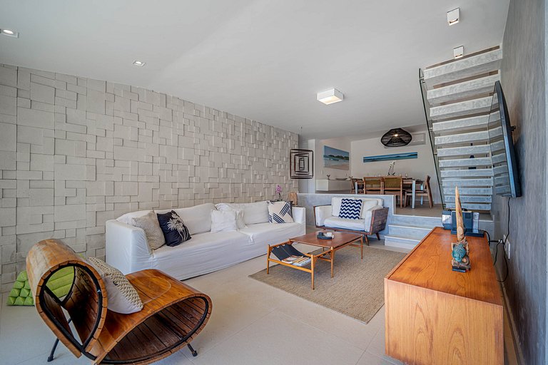 Bz77 Pé na areia! Casa com 4 suítes