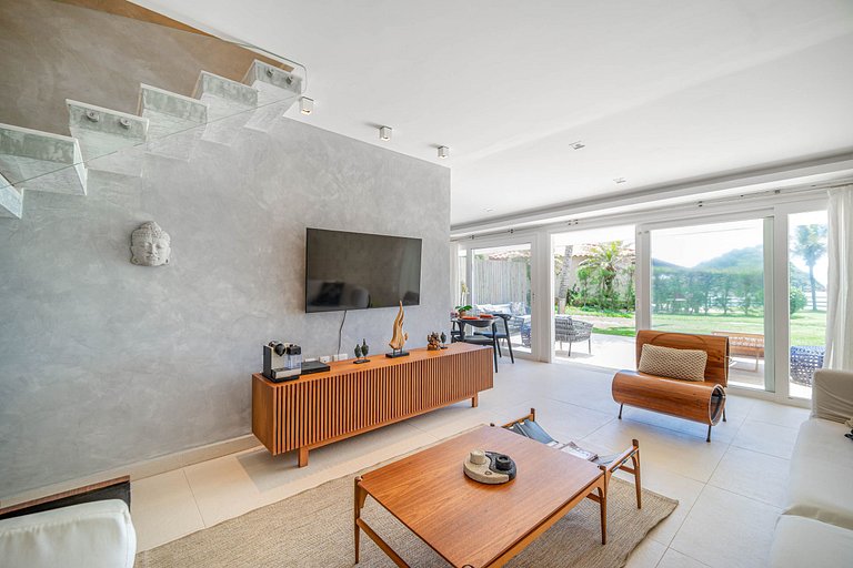 Bz77 Pé na areia! Casa com 4 suítes