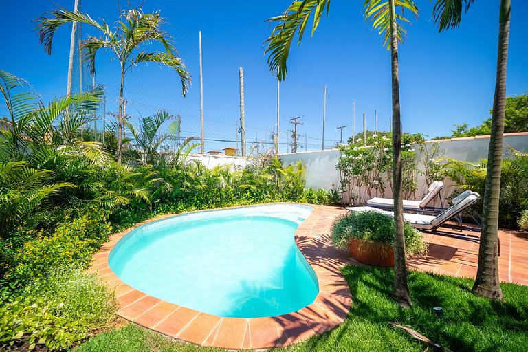 Bz93 Cond pé na areia! casa c/ piscina privativa