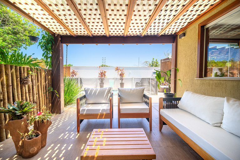 Bz85 Linda e confortável casa c/ Piscina, 200 m da praia!