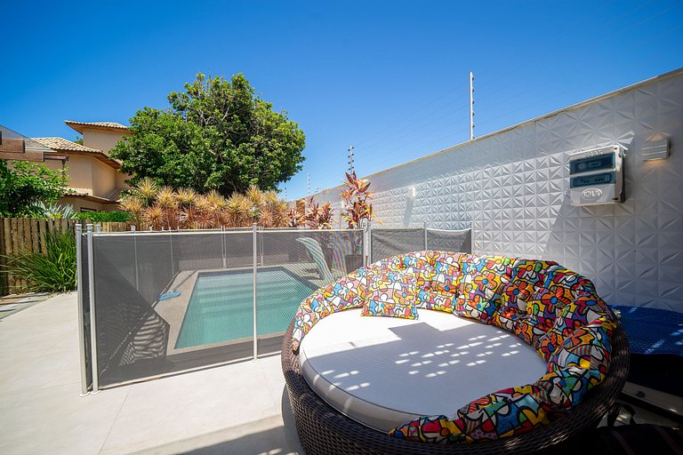 Bz85 Linda e confortável casa c/ Piscina, 200 m da praia!