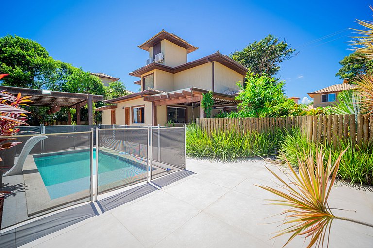 Bz85 Linda e confortável casa c/ Piscina, 200 m da praia!