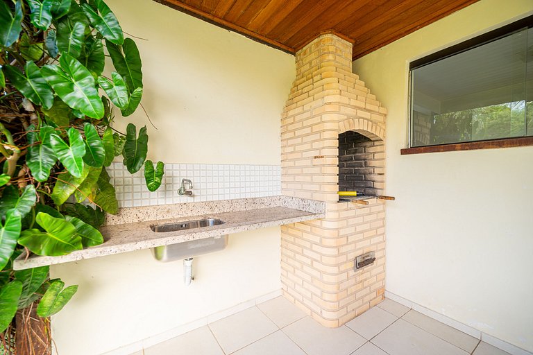 Geribá!Casa 4 suítes, churrasqueira e área gramada BZ98