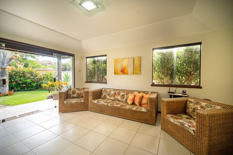 Bz98 Geribá, casa ampla 4 suites e area gramada