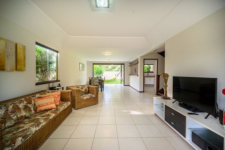 Geribá!Casa 4 suítes, churrasqueira e área gramada BZ98