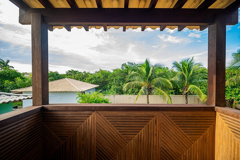 Geribá!Casa 4 suítes, churrasqueira e área gramada BZ98
