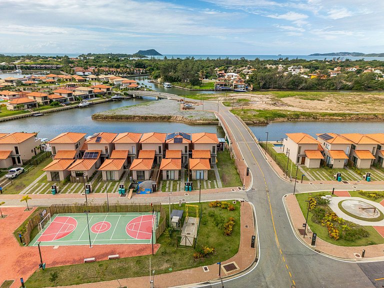 Bz14 Casa c/ piscina e píer para Jet Ski no canal!