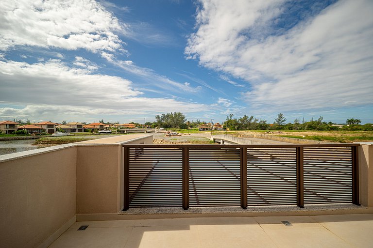 Bz14 Casa c/ piscina e píer para Jet Ski no canal!