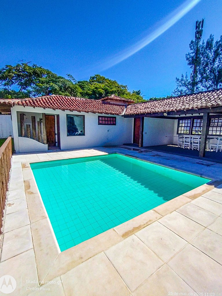 Bz46 150 metros da praia! Linda casa 5 suites