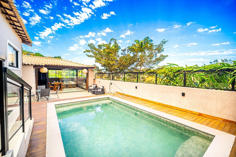Bz25 Casa com Piscina em Geribá - 300m da Praia