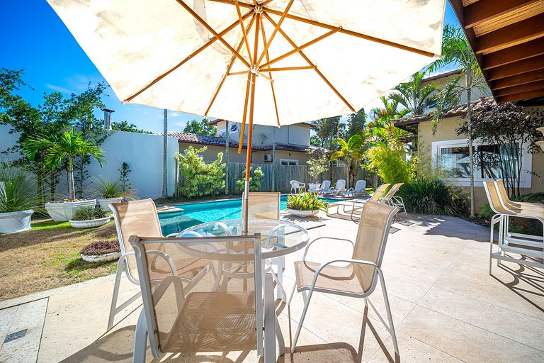 600m da Rua das Pedras!4suites e Piscina privativa