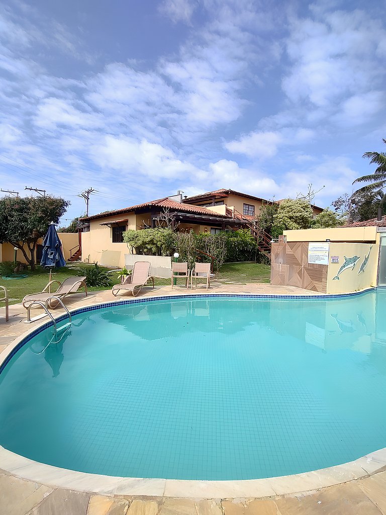 PÉ NA AREIA!Casa DelMare cond c/ saída na praia