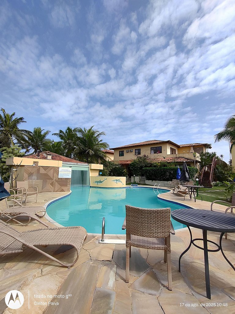 PÉ NA AREIA!Casa DelMare cond c/ saída na praia