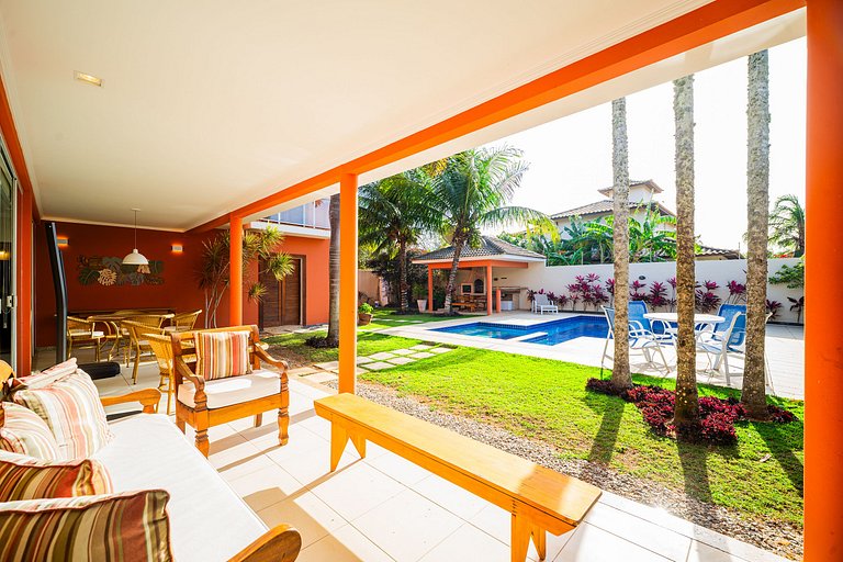 Geribá BZ89!Casa c/ Piscina, área ampla e 4 suites