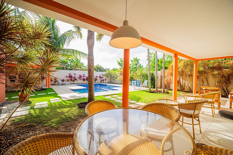 Geribá BZ89!Casa c/ Piscina, área ampla e 4 suites