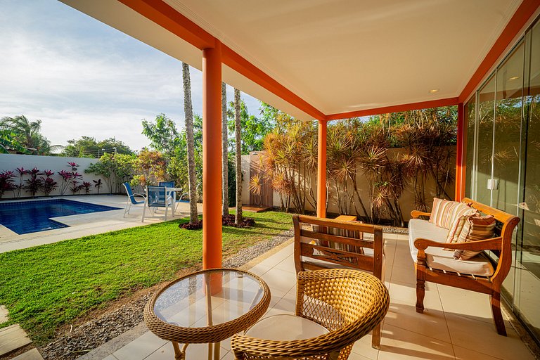 Geribá BZ89!Casa c/ Piscina, área ampla e 4 suites