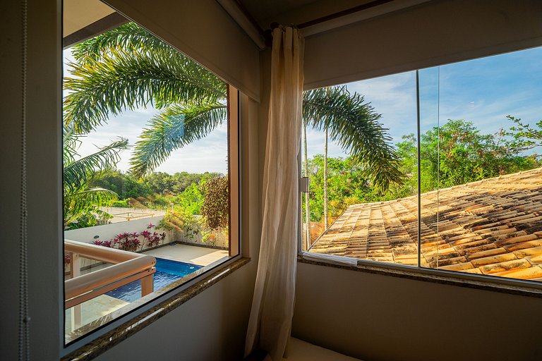 Geribá BZ89!Casa c/ Piscina, área ampla e 4 suites