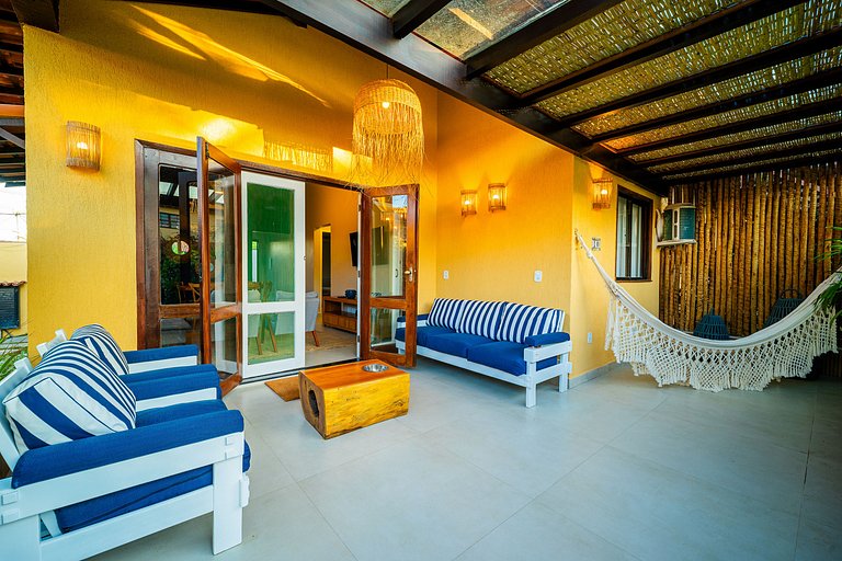 PÉ NA AREIA!Casa DelMare cond c/ saída na praia