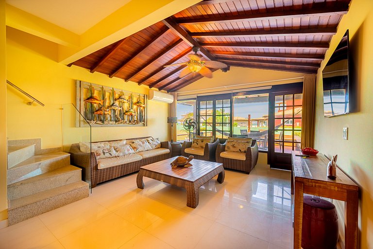 Cond Búzios Resort Pé na areia! Casa 3 suítes. BZ60